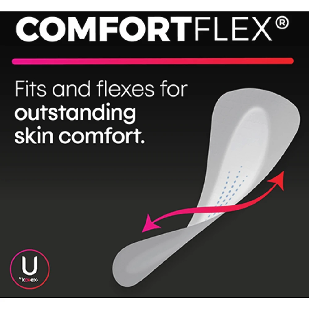 Barely There Thin Panty Liners, Light Absorbency, Regular Length, 100 ct