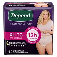 Sous-Vêtements D’Incontinence Night Defense Pour Femmes, Nuit, Tg
