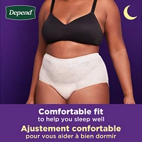 Sous-Vêtements D’Incontinence Night Defense Pour Femmes, Nuit, Tg