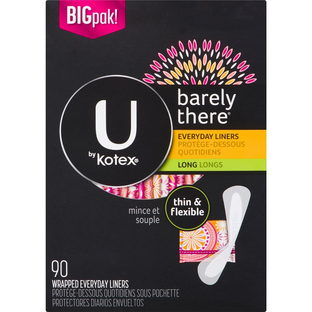 Protège-dessous Barely There, absorption légère, longs, emb. de 90
