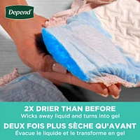 Fresh Protection Adult Incontinence & Postpartum Bladder Leak Underwear for Women, Disposable, Maximum, Small