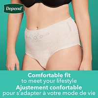 Fresh Protection Adult Incontinence & Postpartum Bladder Leak Underwear for Women, Disposable, Maximum, Small