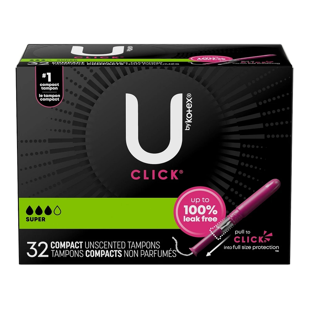 Click Compact Tampons, Super