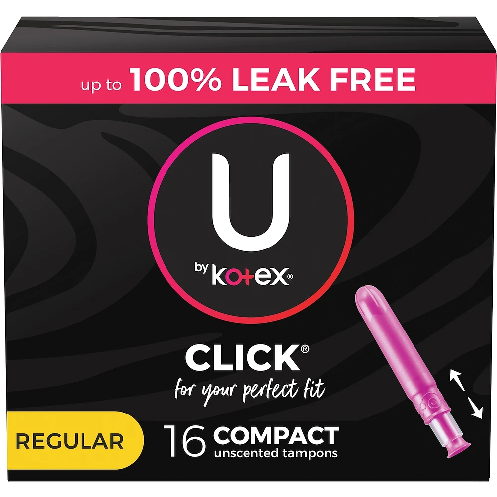 Tampons compacts Click, absorption régulière, emb. de 16