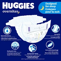 Overnites Nighttime Baby Diapers, Size 5 (27+ lbs), 50 Ct