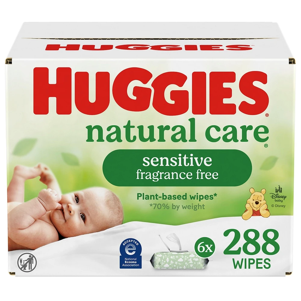 Huggies Natural Care Sensitive Baby Wipes, Unscented