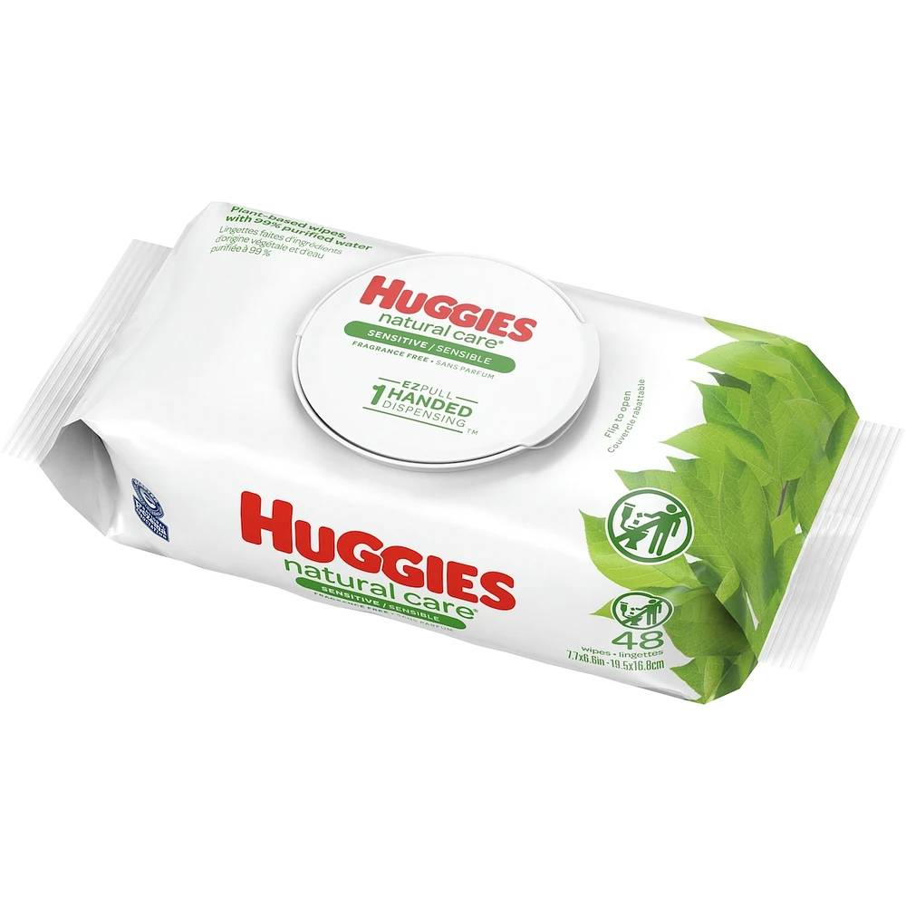 Huggies Natural Care Sensitive Baby Wipes, Unscented