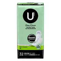 Clean & Secure Ultra Thin Pads with Wings