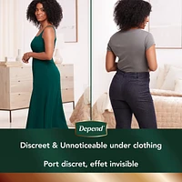 Depend Silhouette Adult Incontinence & Postpartum Underwear for Women, Maximum Absorbency, Large