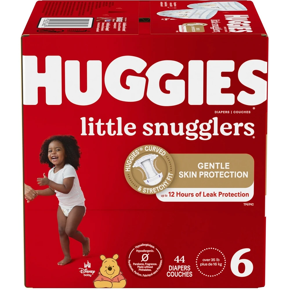 Huggies Little Snugglers Diapers, Size 6, 44 Count