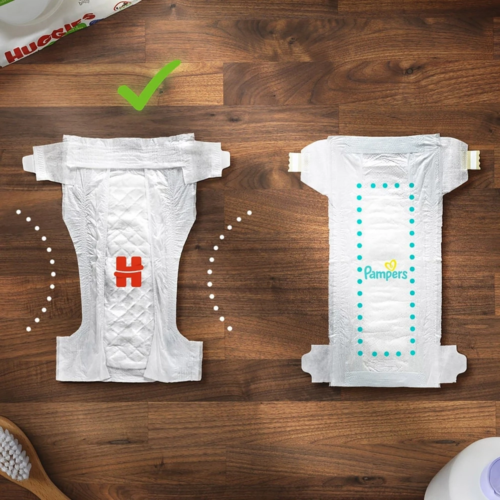 Little Movers Baby Diapers, Size 7