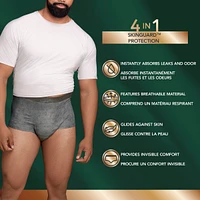 Depend Real Fit Incontinence Underwear for Men, Disposable, Maximum Absorbency, Large/Extra-Large, Black and Grey