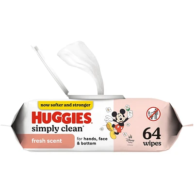 Simply Clean Fresh Scent Baby Wipes, 1 Flip-Top Pack