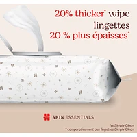 Skin Essentials Baby Wipes, 6 Flip Top Packs