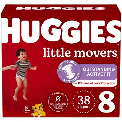 Couches pour bébés Little Movers, taille ( livres et plus