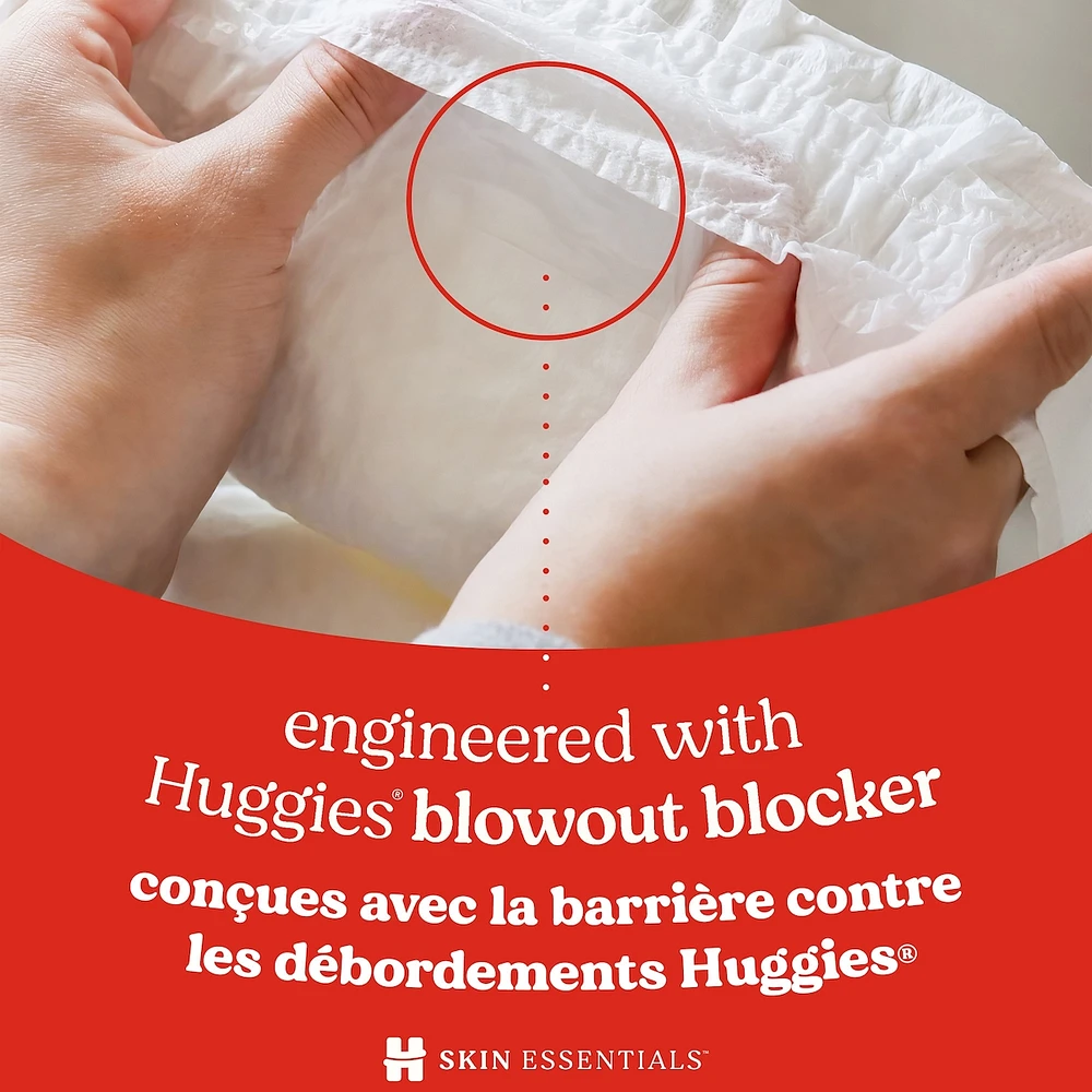 Couches pour bébés  Skin Essentials, taille 2 (5 à 8 kg [12 à 18 livres]), 74 couches