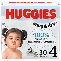 Couches pour bébés  Snug & Dry, taille 4 (10 à 16 kg [22 à 37 livres]), 30 couches