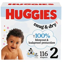 Couches pour bébés Snug & Dry, taille 2  (12-18 livres)
