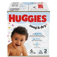 Couches pour bébés Snug & Dry, taille 2  (12-18 livres)