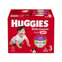 Couches pour bébé Little Movers HuggFit 360° avec ceinture à 360