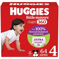 Couches pour bébé Little Movers HuggFit 360° avec ceinture à 360