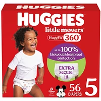 Couches pour bébé Little Movers HuggFit 360° avec ceinture à 360