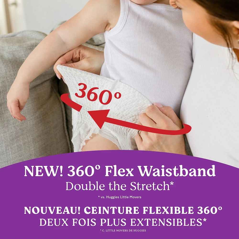 Couches pour bébé Little Movers HuggFit 360° avec ceinture à 360