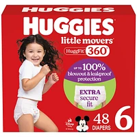 Couches pour bébé Little Movers HuggFit 360° avec ceinture à 360