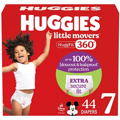 Couches pour bébé Little Movers HuggFit 360° avec ceinture à 360