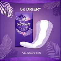 Always Anti-Bunch Xtra Protection Daily Liners Regular Unscented, Anti Bunch Helps You Feel Comfortable