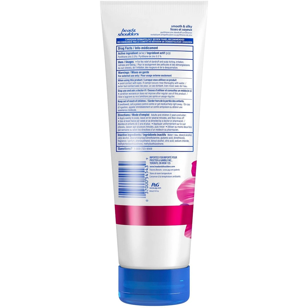 Head and Shoulders Smooth and Silky Dandruff Conditioner, 315 mL
