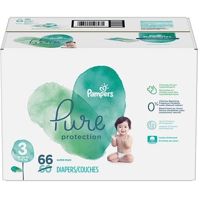 Couches Pure Protection, taille 3, 66 couches