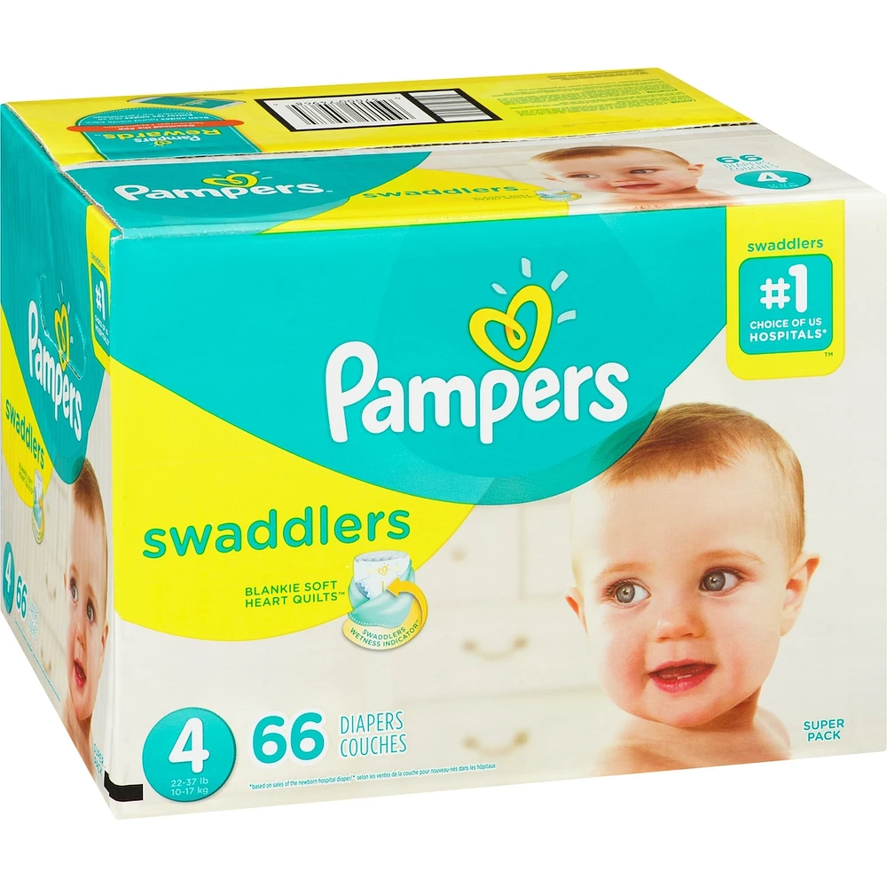 Pampers Swaddlers Diapers Size 4 66 Count