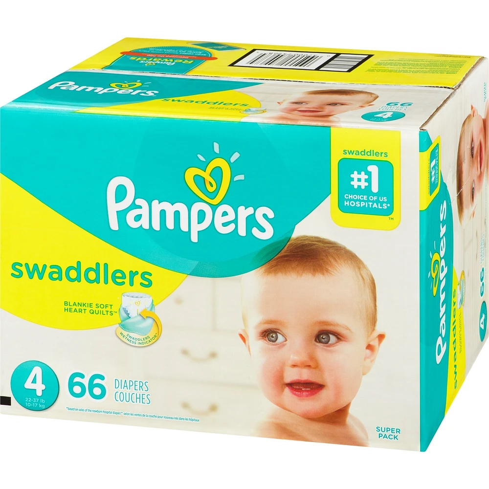 Pampers Swaddlers Diapers Size 4 66 Count