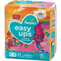 Pampers Easy Ups Training Underwear Girls Size 5 3T-4T Count