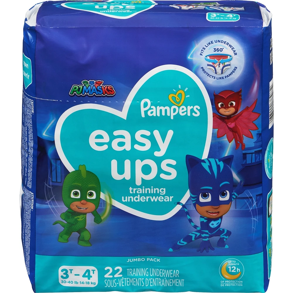 Pampers Easy Ups Training Underwear Boys Size 5 3T-4T 22 Count