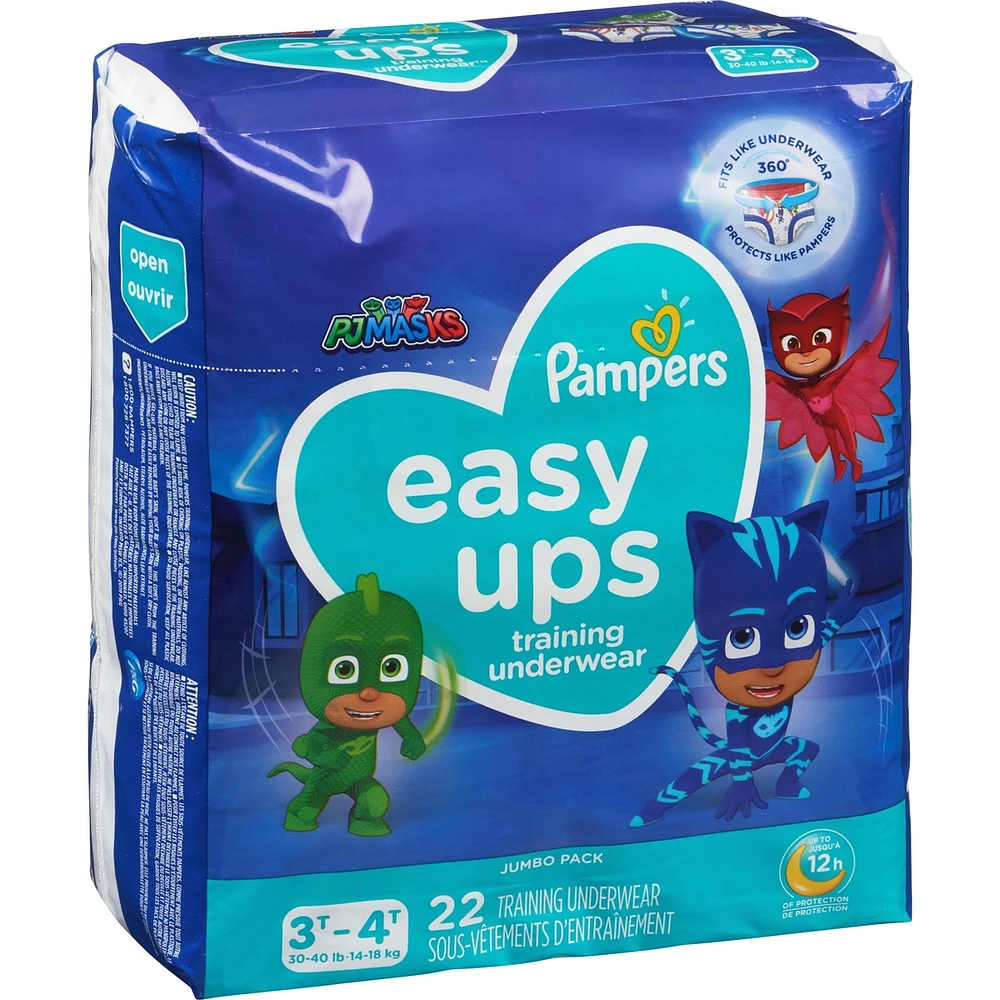 Pampers Easy Ups Training Underwear Boys Size 5 3T-4T 22 Count
