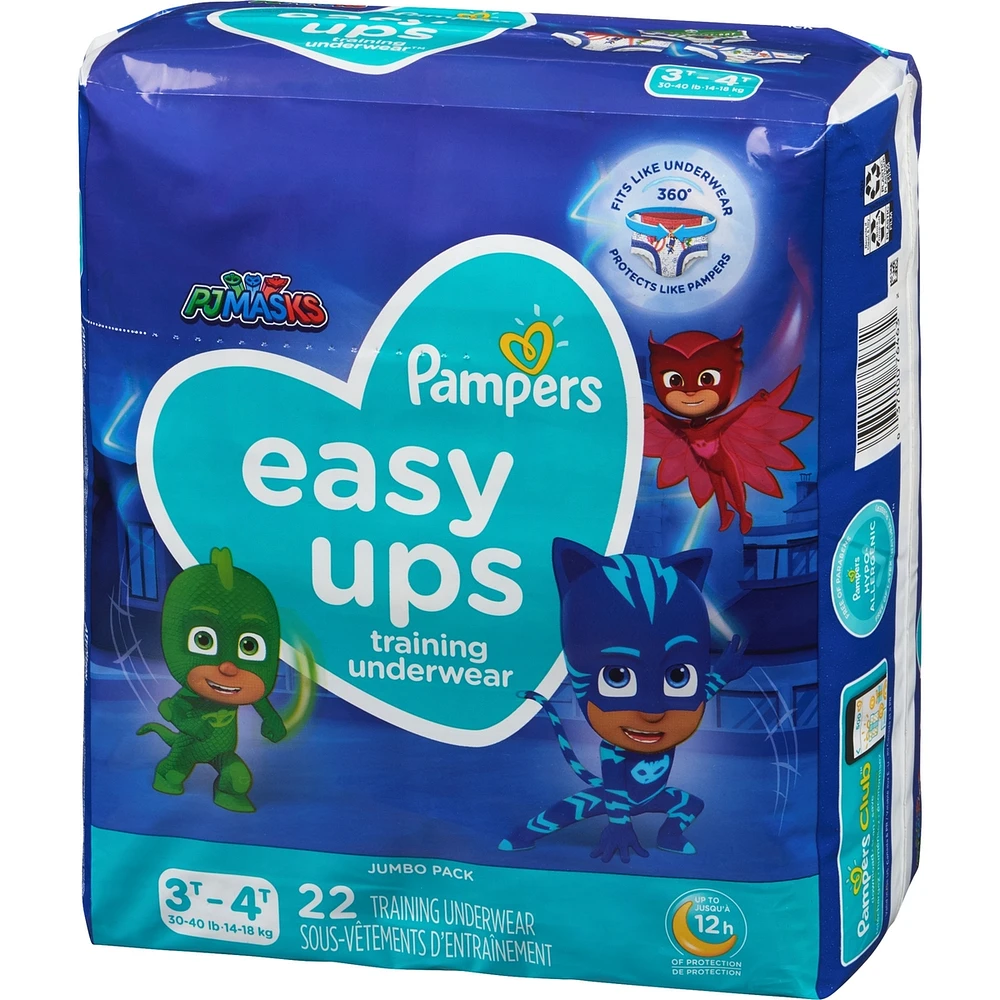 Pampers Easy Ups Training Underwear Boys Size 5 3T-4T 22 Count
