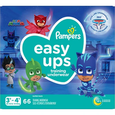 Pampers Easy Ups Training Underwear Boys Size 5 3T-4T 66 Count