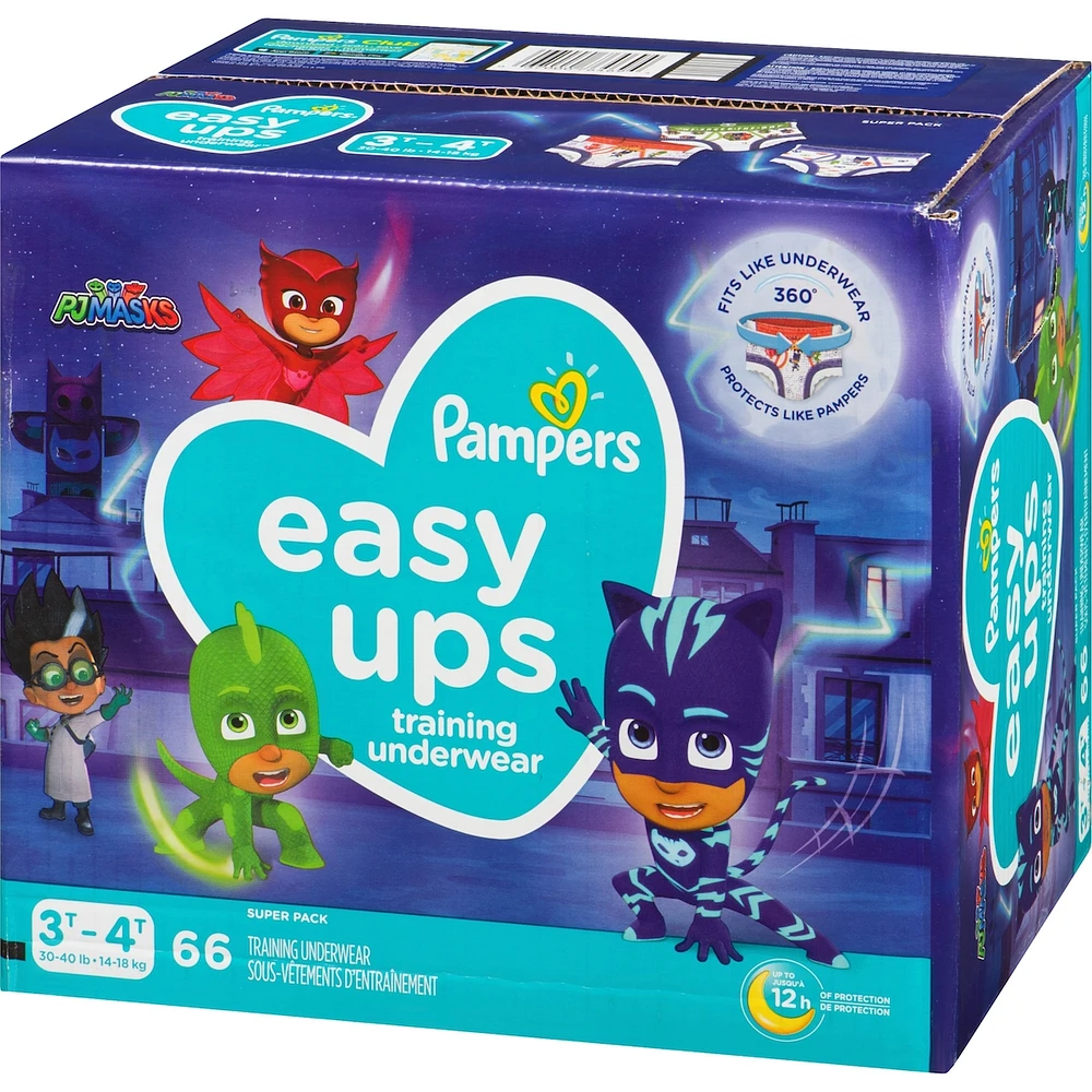 Pampers Easy Ups Training Underwear Boys Size 5 3T-4T 66 Count