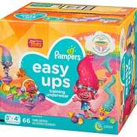 Pampers Easy Ups Training Underwear Girls Size 5 3T-4T 66 Count