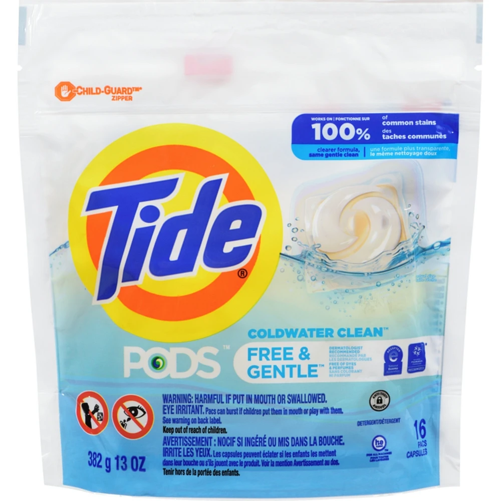 Free & Gentle, Liquid Laundry Detergent Pods, 16 Count