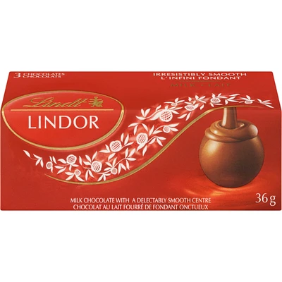 LINDOR Milk Chocolate Truffles, Count of 3 Box