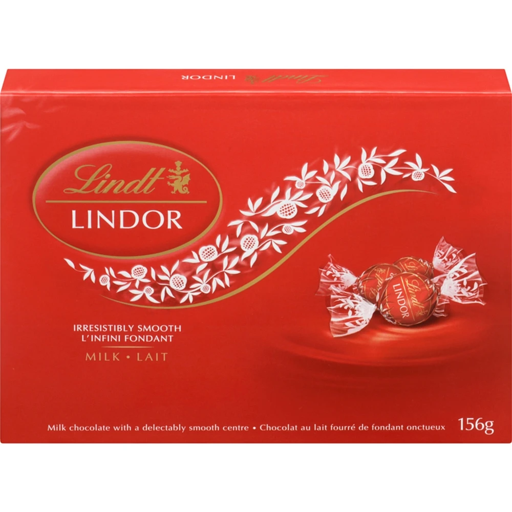 Lindt LINDOR Milk Chocolate Truffles Box 156g