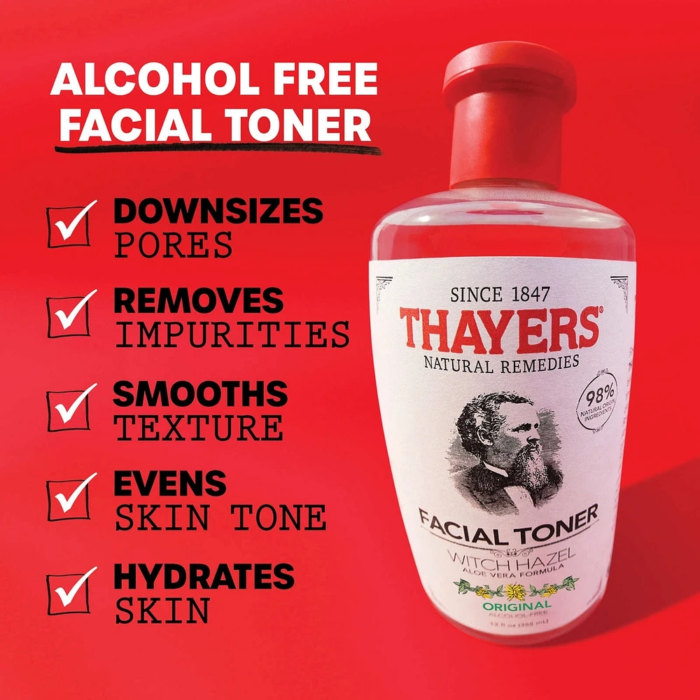Original Alcohol-Free Witch Hazel Face Toner with Aloe Vera