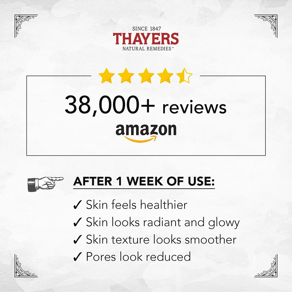 Rose Petal Alcohol-Free Witch Hazel Face Toner with Aloe Vera, Travel Size