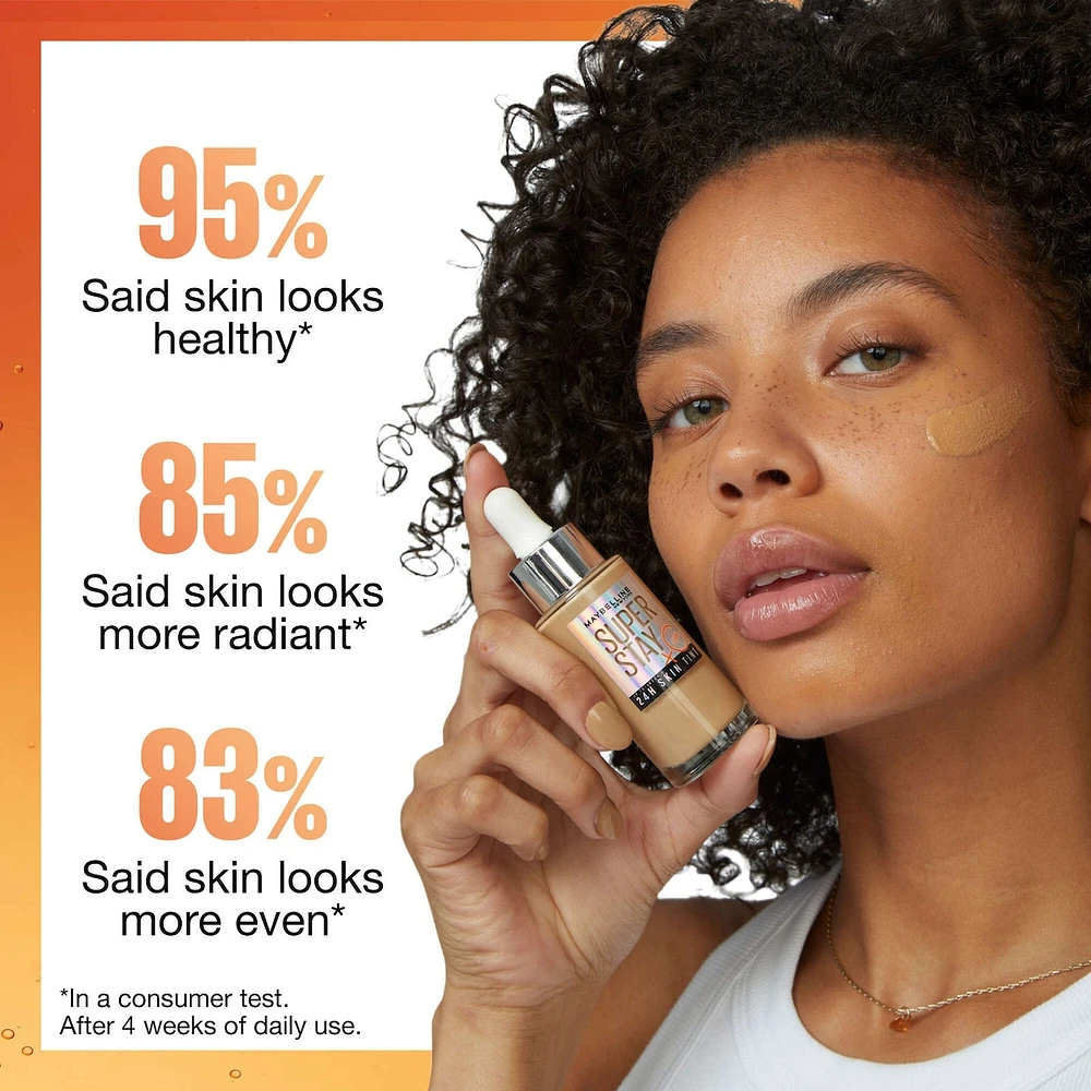 Super Stay Up To 24H Skin Tint Foundation, skin-like coverage, with Vitamin C*