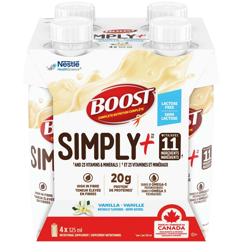 Boisson nutritive Simply+ Vanille