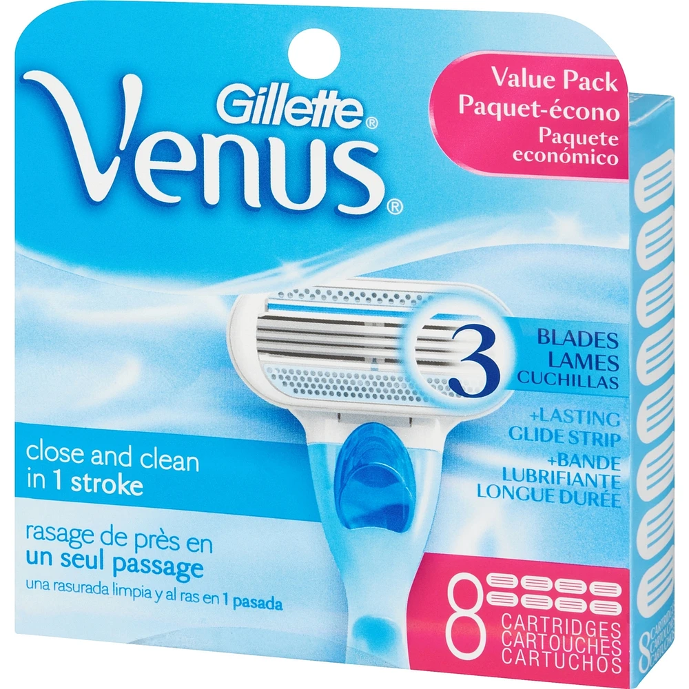 Gillette Venus Women's Razor Blades, 8 Refills