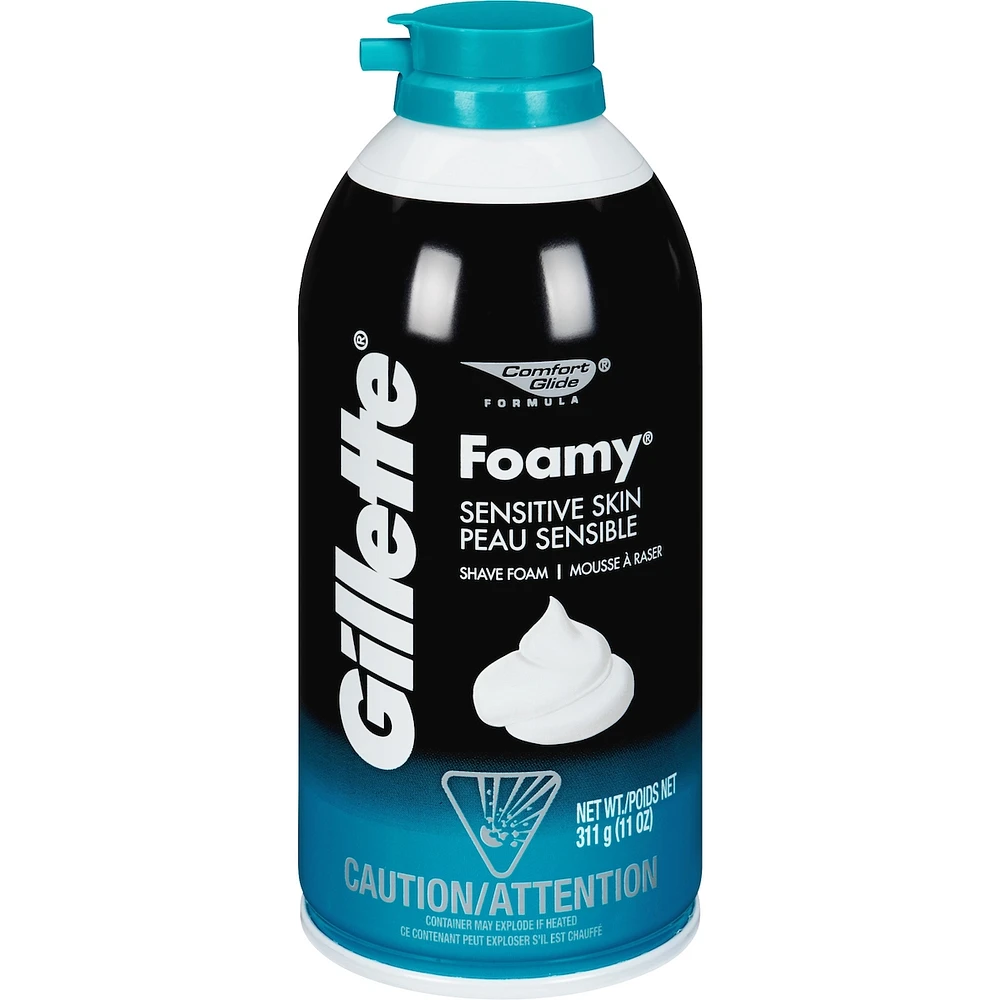 Mousse à raser Gillette Foamy Sensible, 311 g